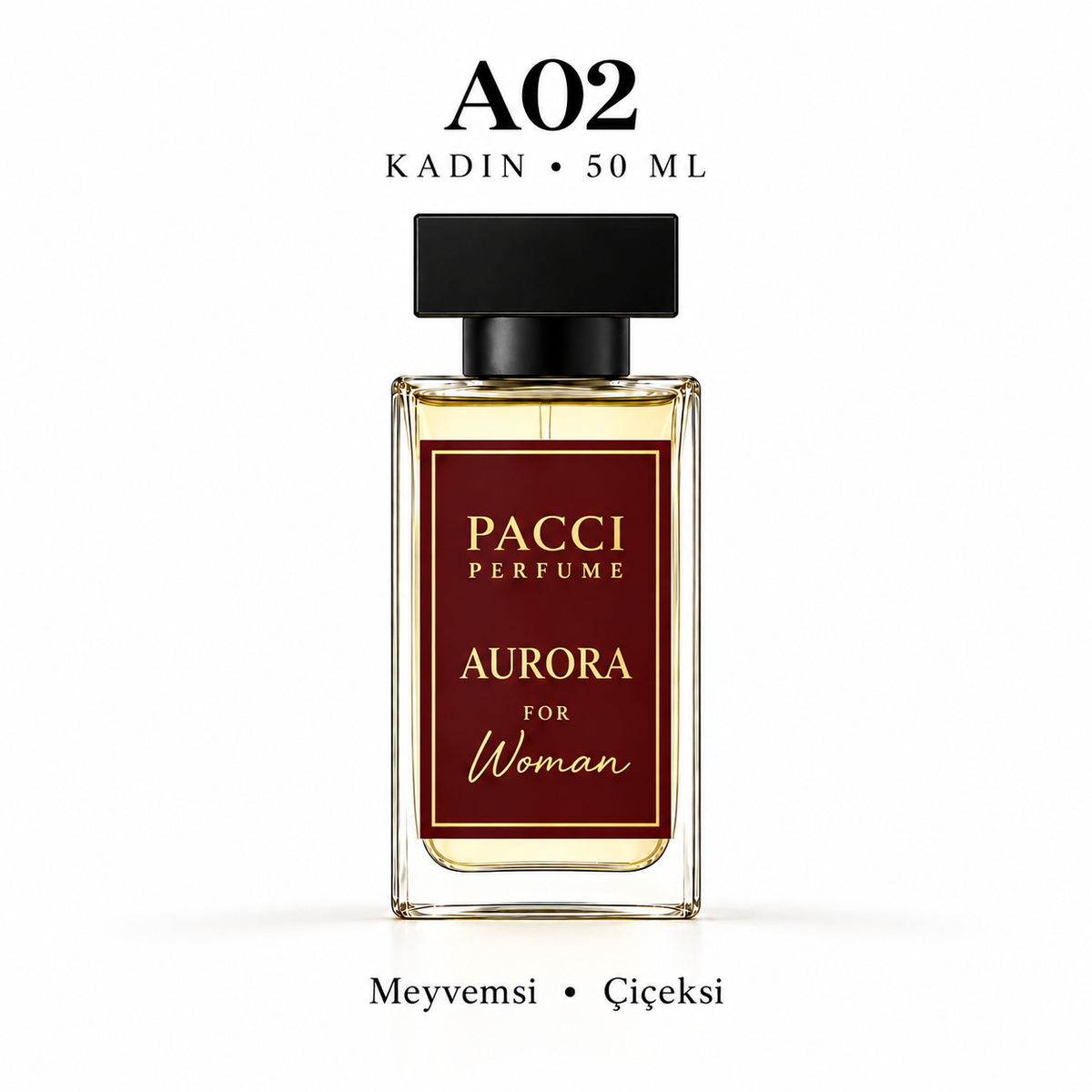 PACCI A02 Kadın Parfümü 50 ML – Meyvemsi • Çiçeksi