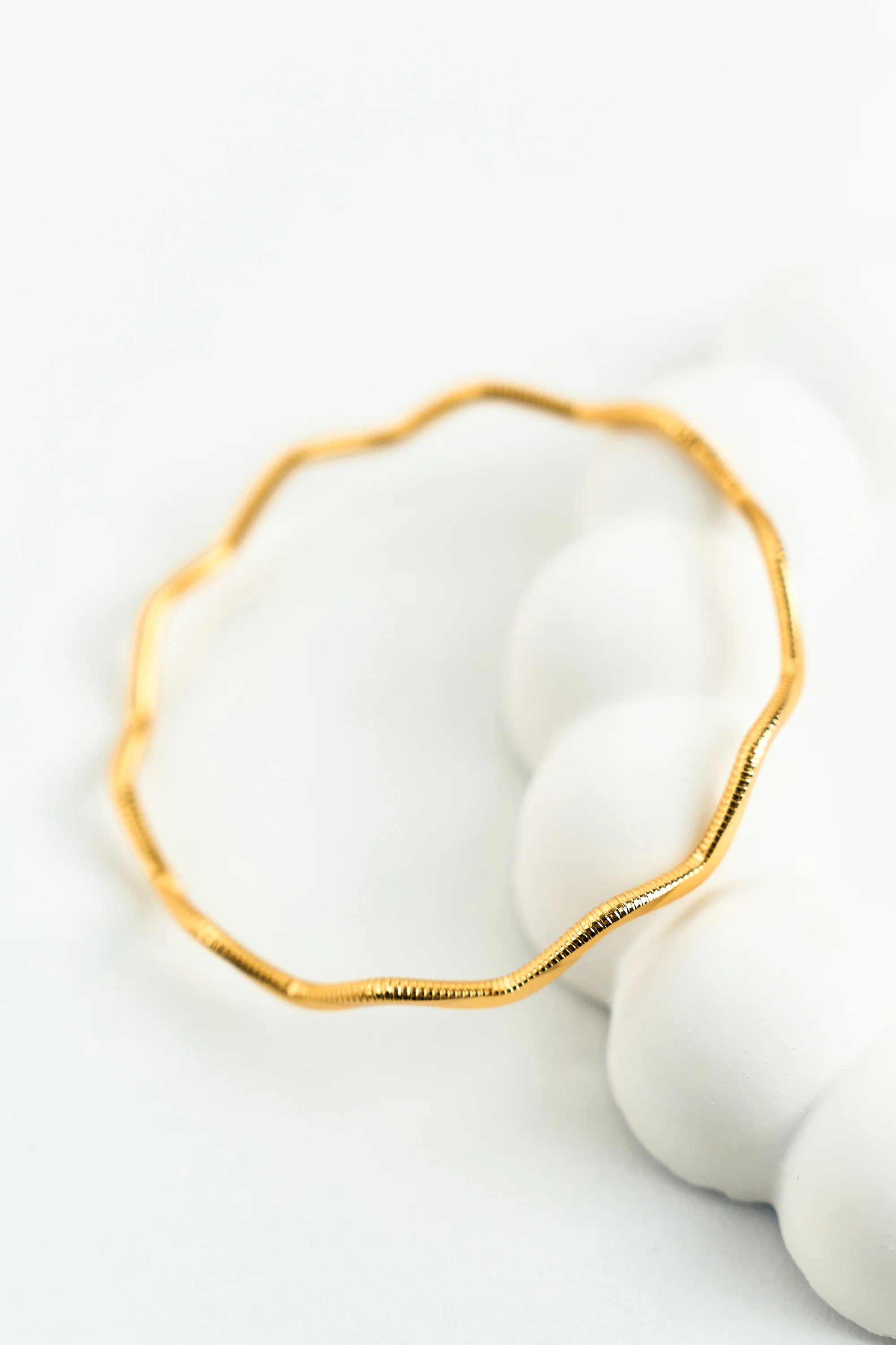 22K Altın Kaplama Zikzak Ajda Bilezik