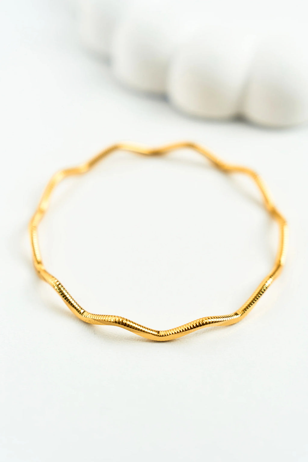 22K Altın Kaplama Zikzak Ajda Bilezik