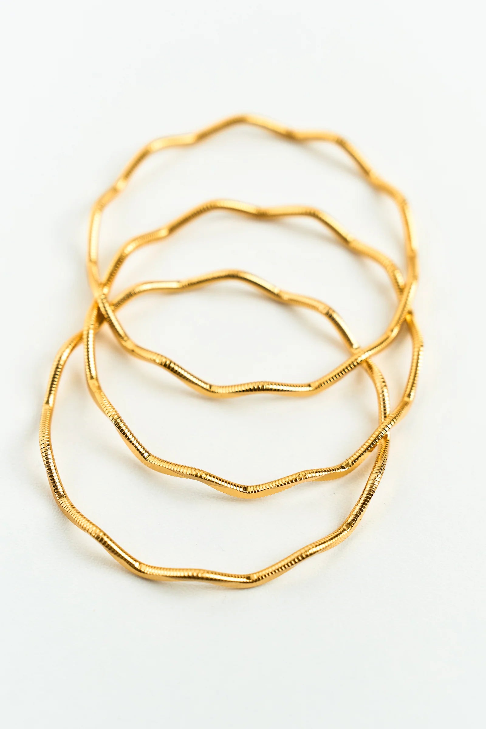 22K Altın Kaplama Zikzak Ajda Bilezik