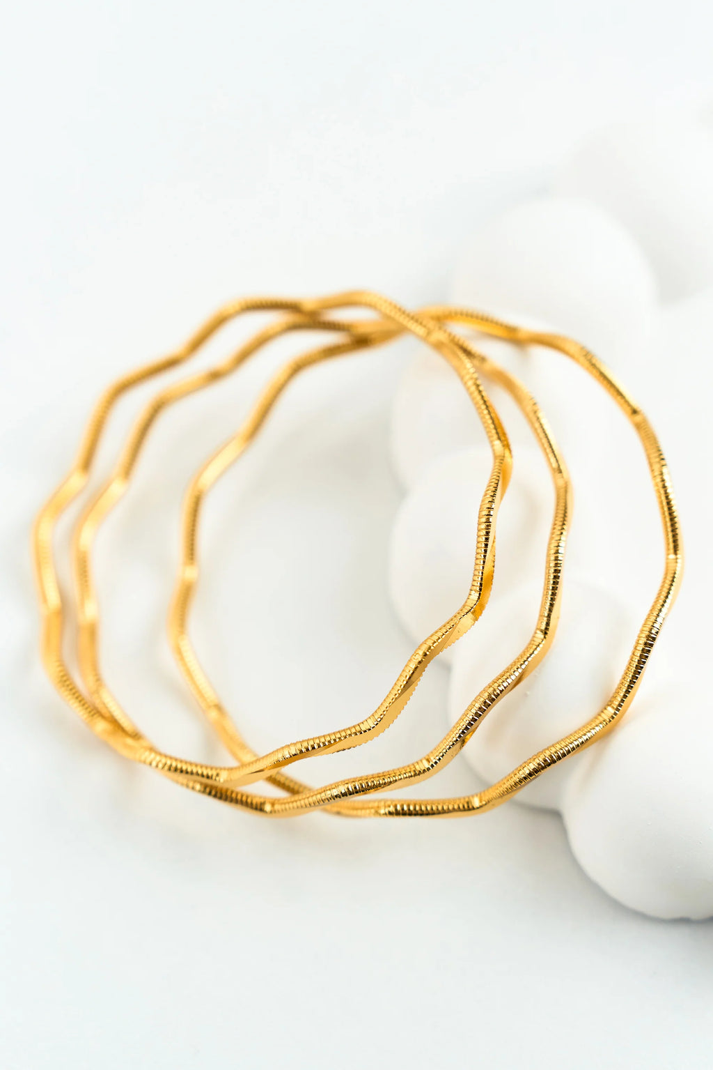 22K Altın Kaplama Zikzak Ajda Bilezik